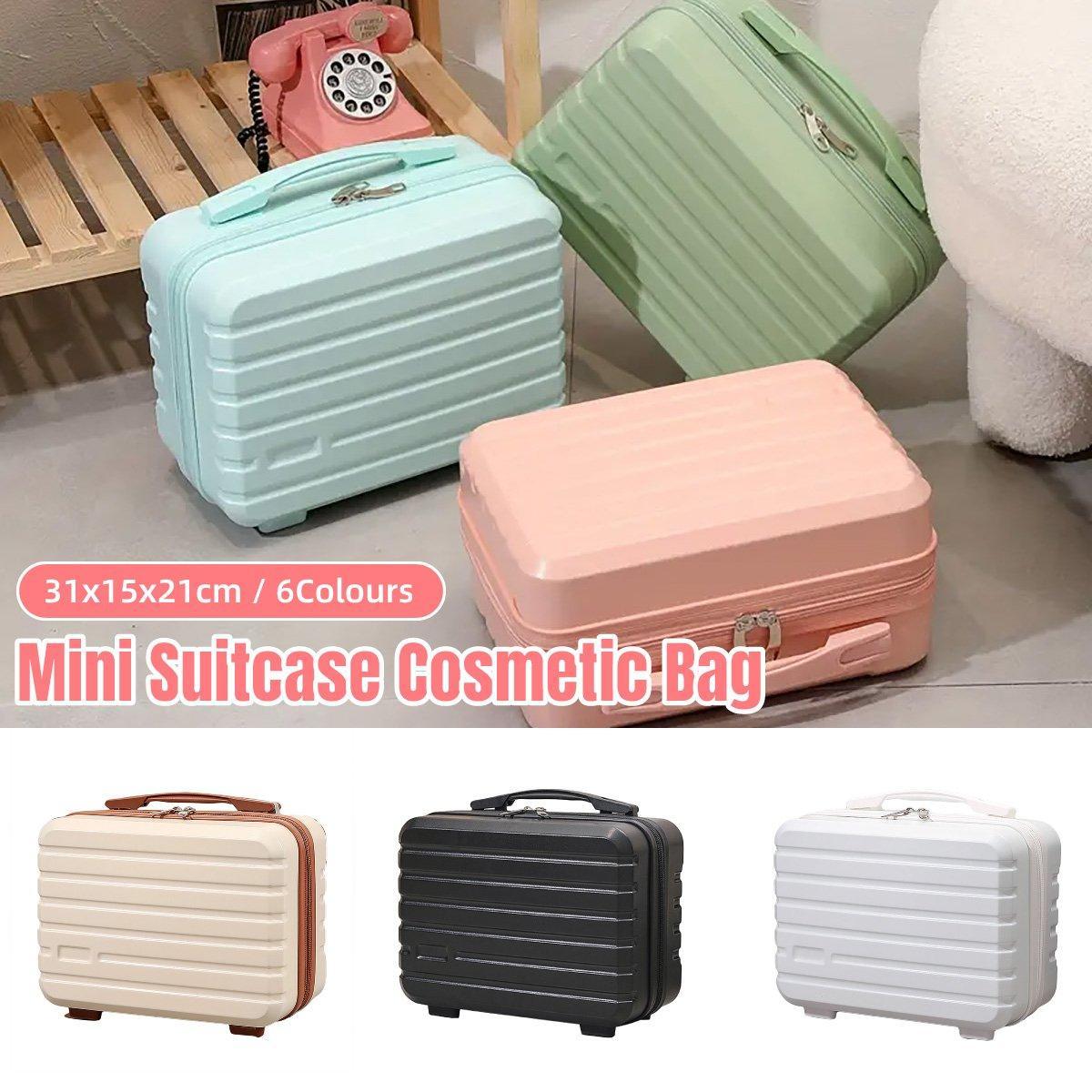 Portable 14 Inch Suitcase Mini Small Travel Storage Hand Gift Box - Green