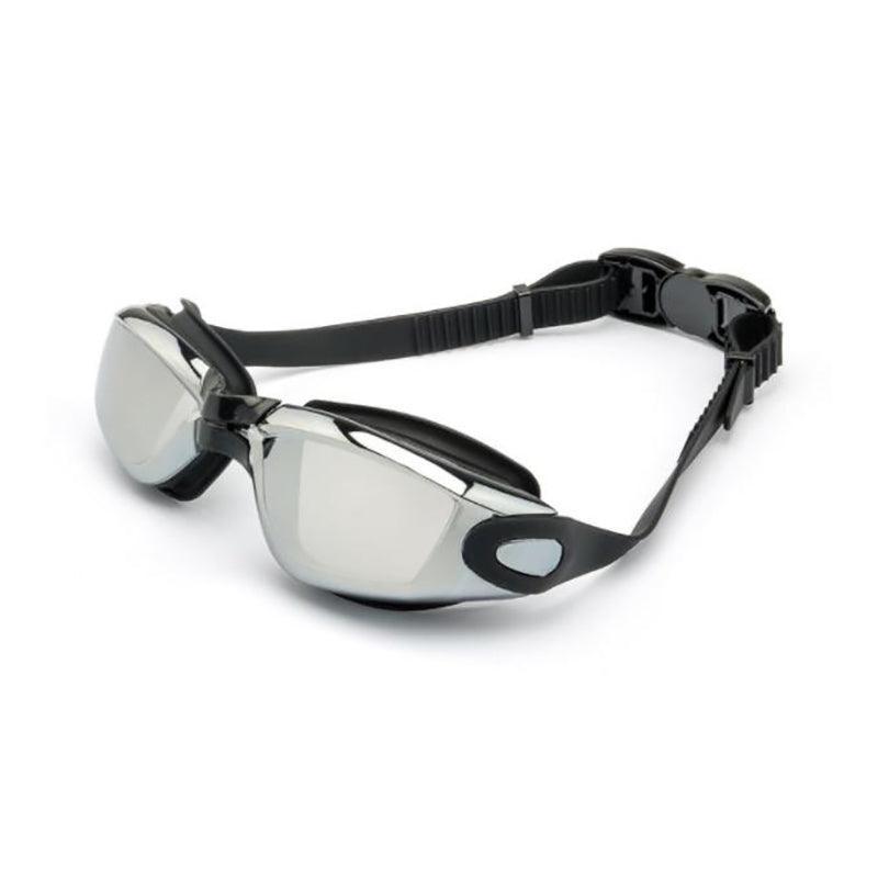 Unisex Swimming Goggles Waterproof Anti Fog Adjustable Swim Glasses for Men Women - Black