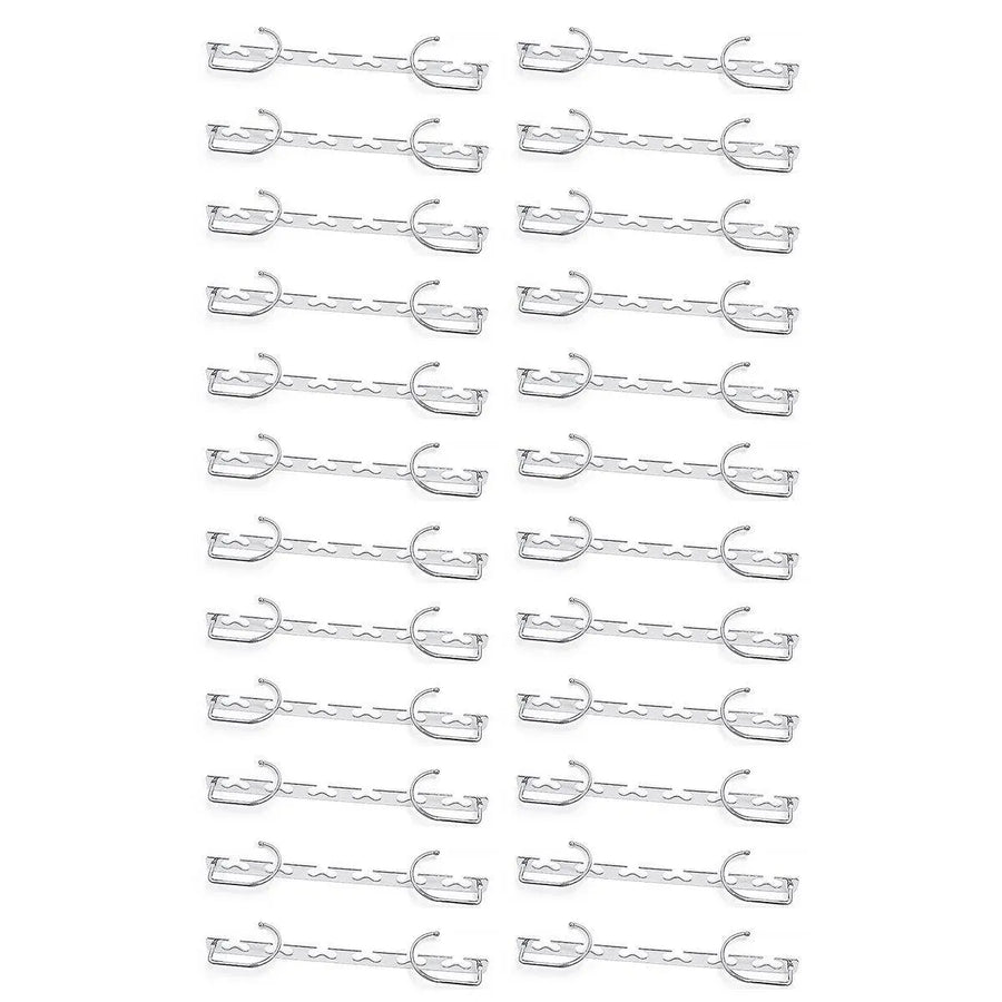 Clothes Hanger Space Saving Hook Folding Wardrobe Multipurpose Rack Coat Pants - 24PCS