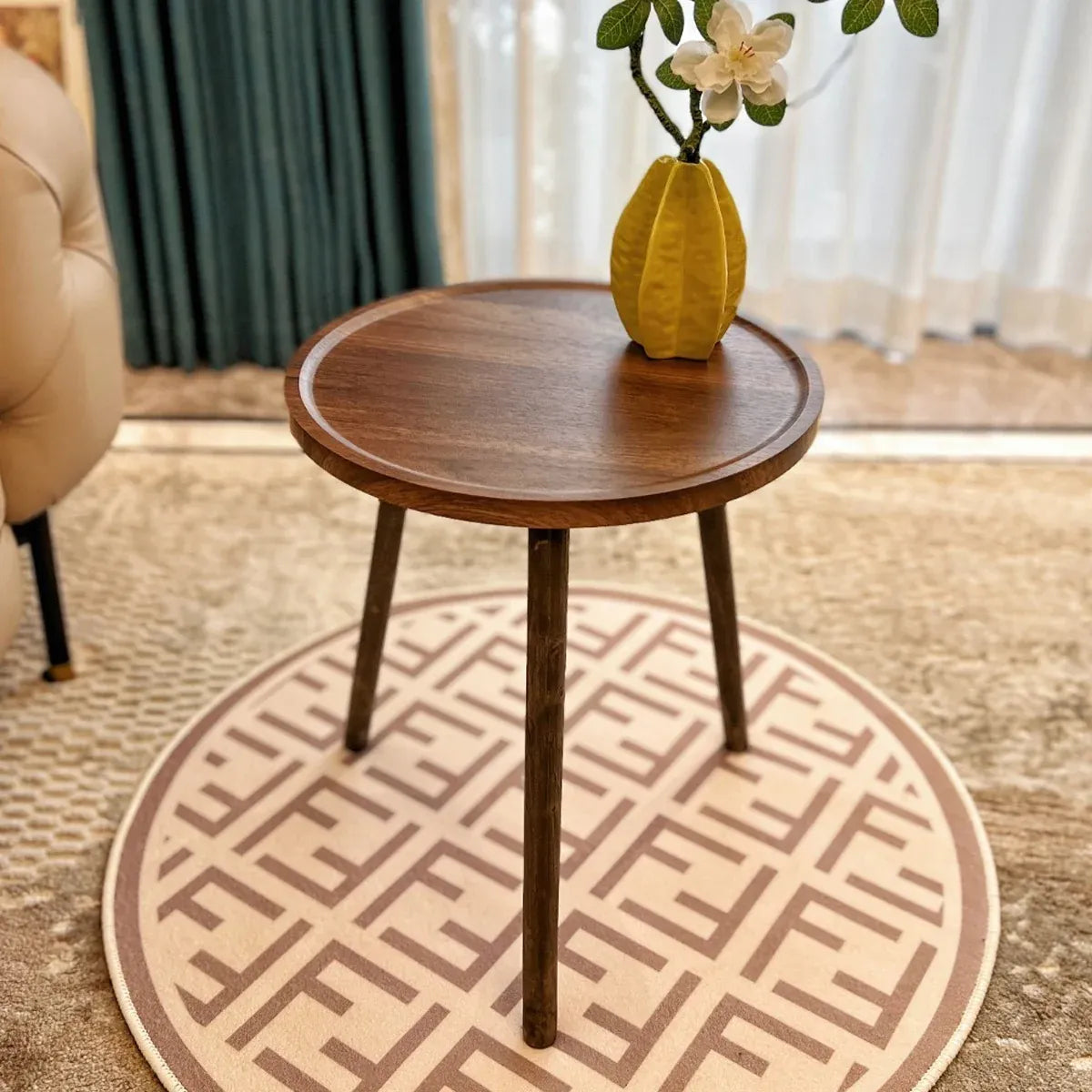 Small Tea Table Basic Model Round Coffee Table Living Room Sofa Corner Table