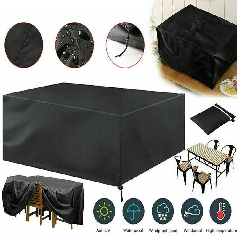 Waterproof Outdoor Furniture Cover Garden Patio Rain Uv Table Protector Chair - 123*123*74