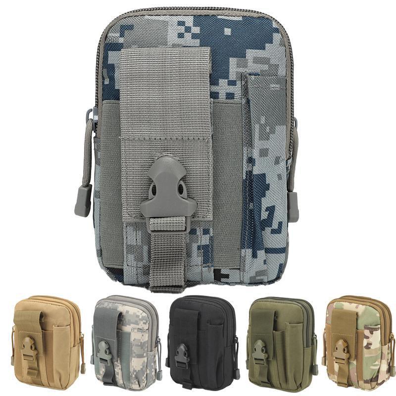 Tactical Waist Bag Utility Military Wallet Pack Belt Molle Multi Purpose Pouch - Black