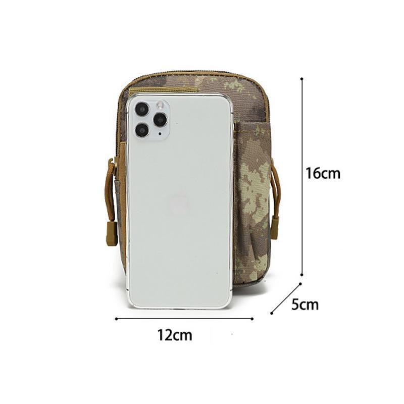 Tactical Waist Bag Utility Military Wallet Pack Belt Molle Multi Purpose Pouch - Black