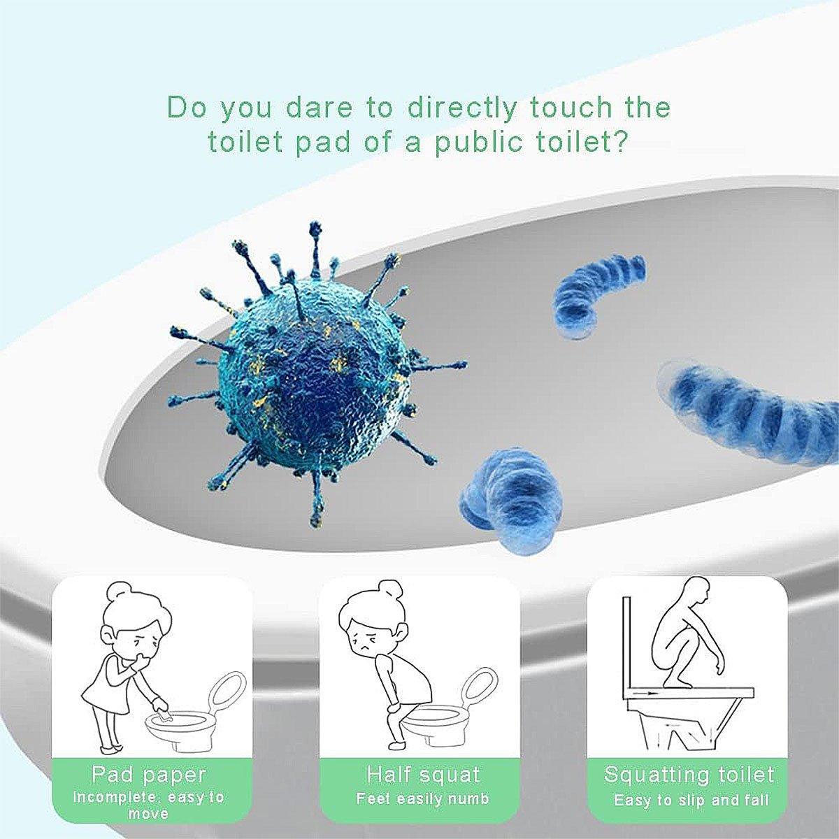 10PCS Disposable Soluble Water Toilet Seat Cover Travel Portable Hygiene Mat