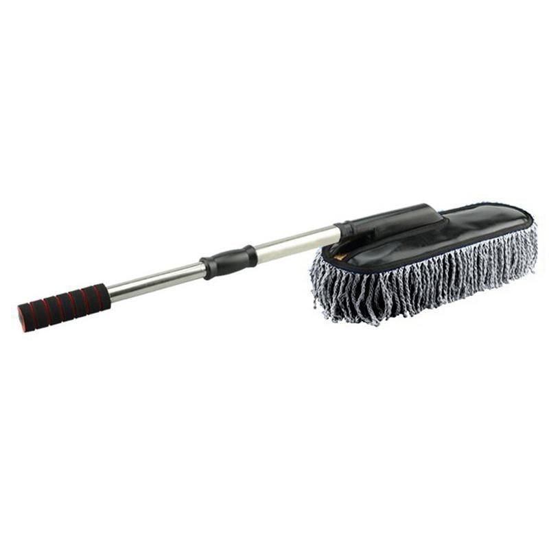 Car Wash Duster Brush Microfiber Telescopic Cleaning Tool for Vehicle Detailing