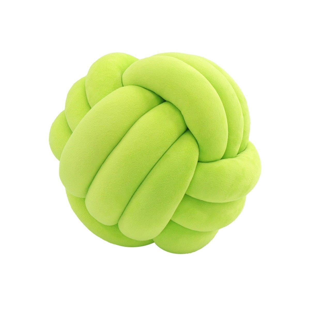 Three-Strand Braided Round Pillow Sofa Cushion Decorative Pillow for Living Room - Black