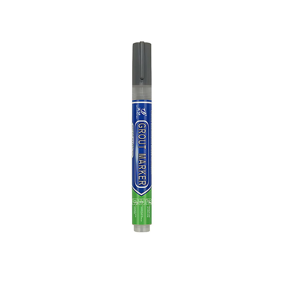 6Colours Tile Repair Pen Styling Wall Gap Grout Refresher Marker Bathroom - Light Grey