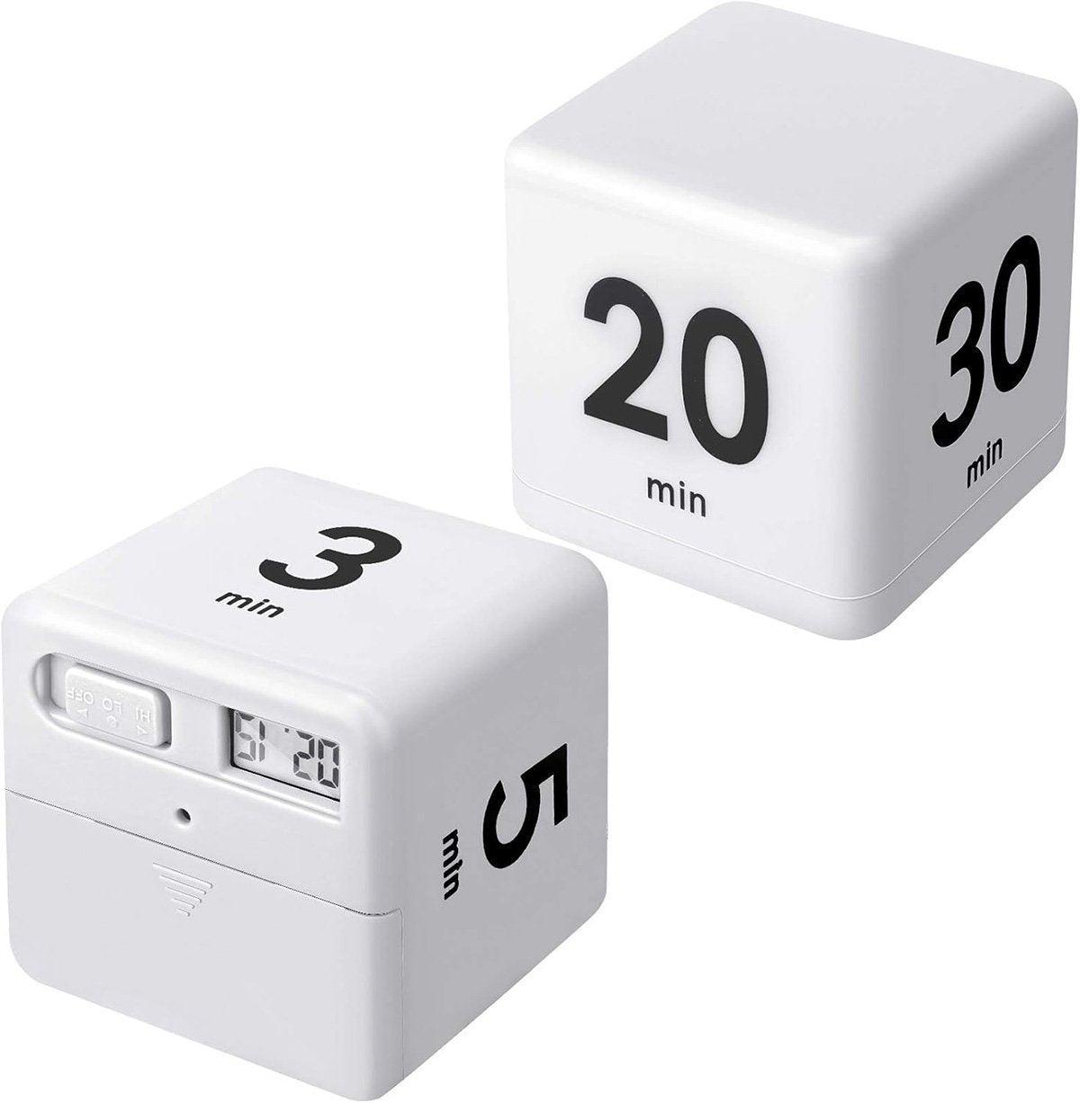 Cubic Timer for Students Time Management Study Exercise Reminder Tool Adjustable - 1-3-5-10