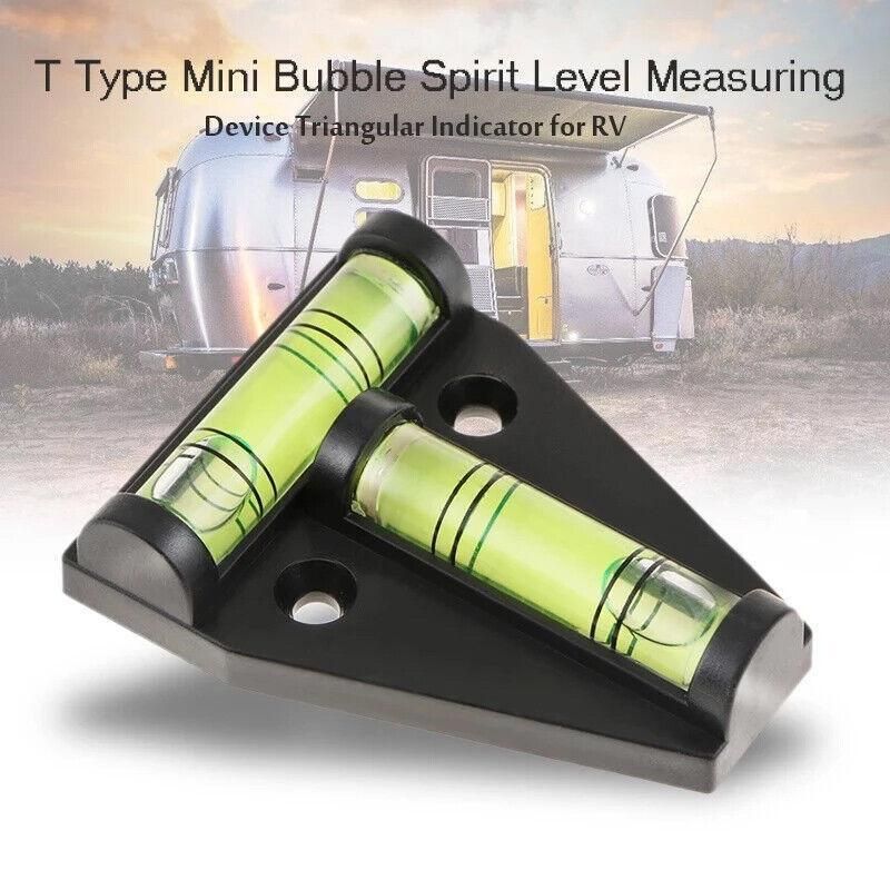 T Shaped Spirit Level for Caravan Tripod Camper RV Boat Trailer Use