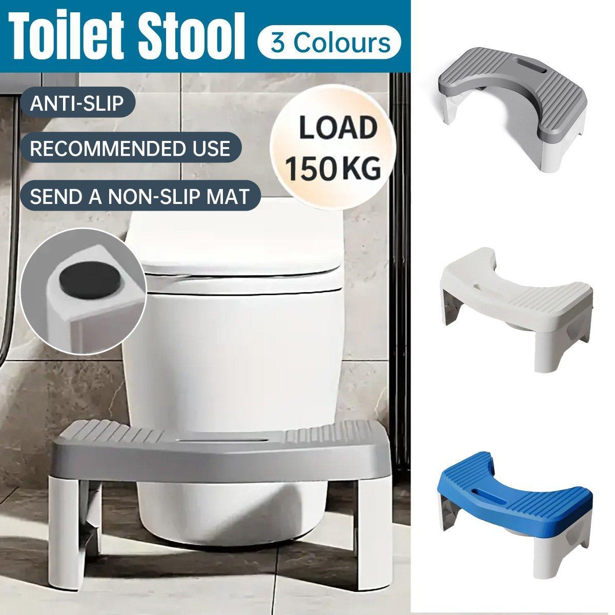 Thickened Toilet Squatting Stool Bathroom Footstool Household Restroom Pad - Grey