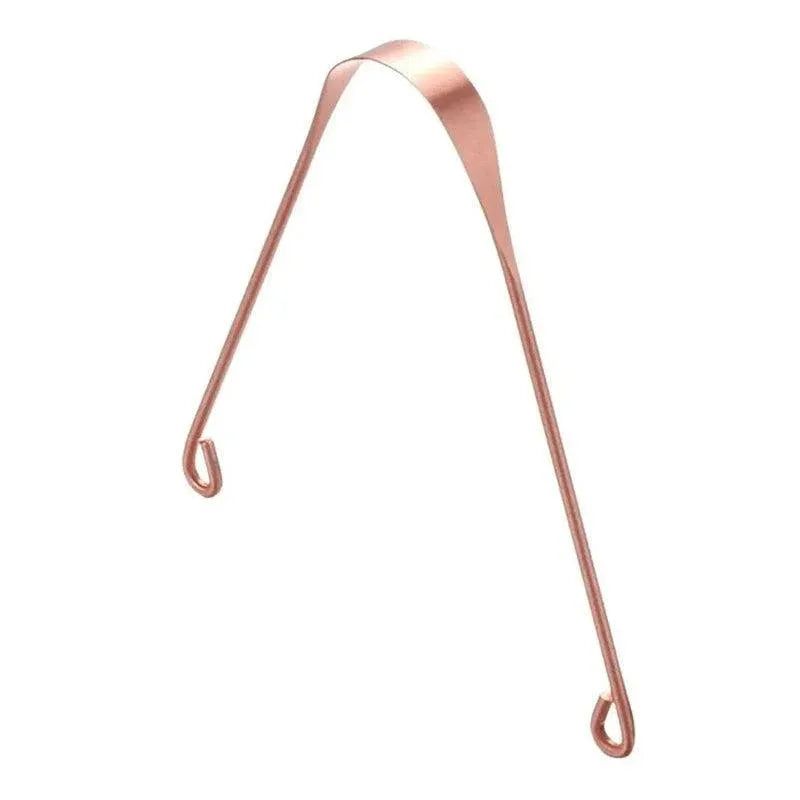 Pure Copper Tongue Scraper Cleaner Thick 12Gm Ayurvedic Dental Hygiene Oral Care - 1PC