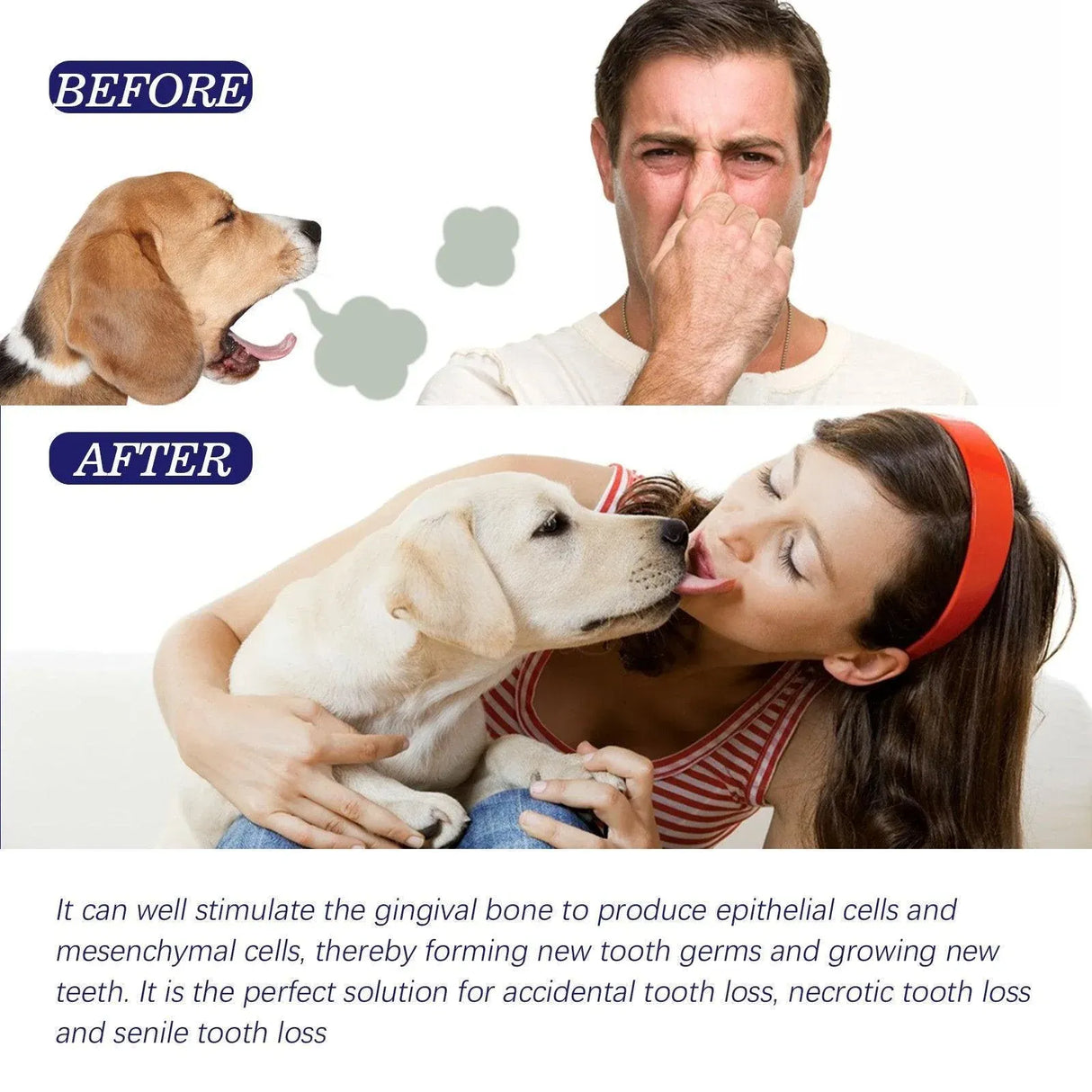 Pet Oral Care Cats Dogs Clean Bad Breath Tartar Stains Teeth Whitening Kit
