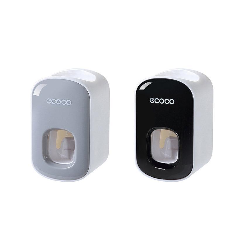 Ecoco Wall Mount Auto Ands Free Toothpaste Dispenser Automatic Toothpaste Squeez - Grey