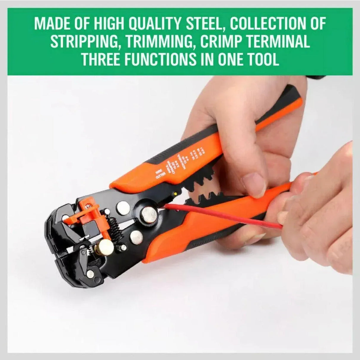 Automatic Wire Cutter Stripper Pliers Electrical Cable Crimper Terminal Tool Au - Yellow