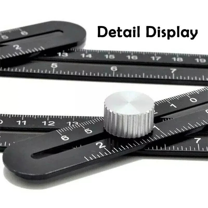 Universal Angularizer Ruler Multi Angle Measuring Template Tool Hole Locator Au