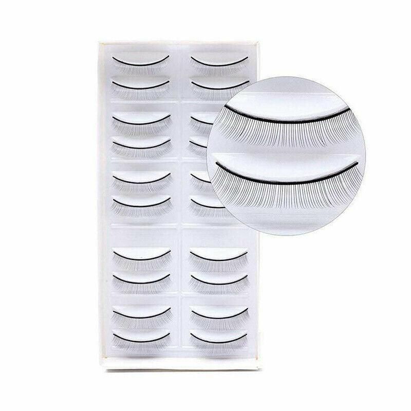 10 Pairs Self-Adhesive Training False Eyelash Extensions Strip