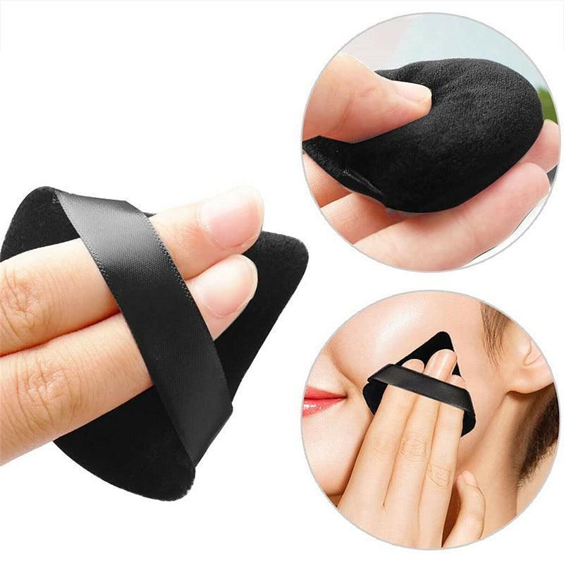 1/10X Triangle Cosmetic Puff Mini Cotton Makeup Sponge Powder Tool - Pink