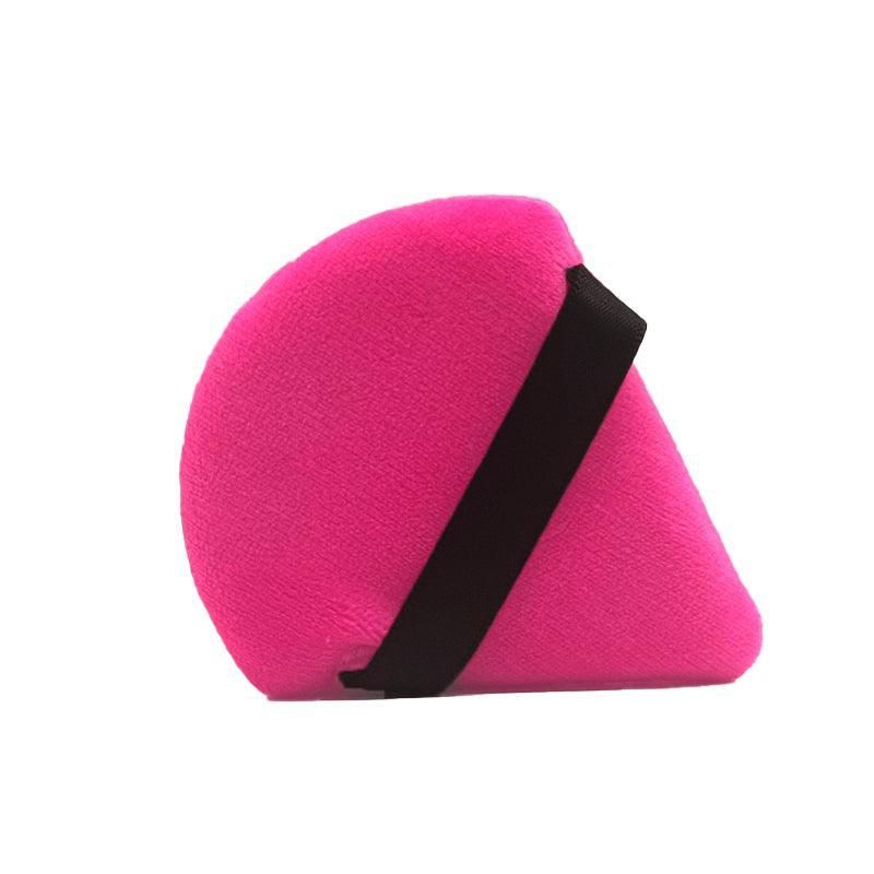 1/10X Triangle Cosmetic Puff Mini Cotton Makeup Sponge Powder Tool - Pink