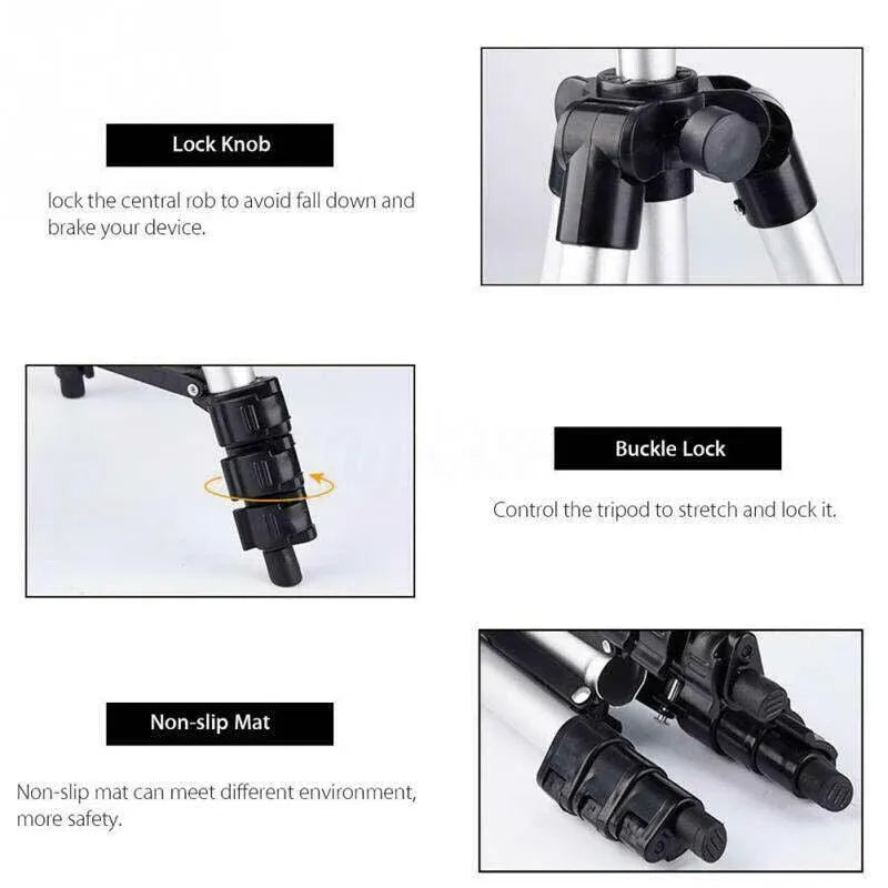 Tripod Stand with Phone Holder for Camera iPhone DSLR Travel Photography