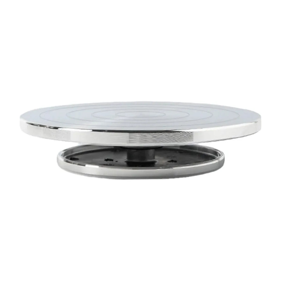 Ceramic Manual Turntable Aluminium Alloy Revolving Stand Double-Sided
