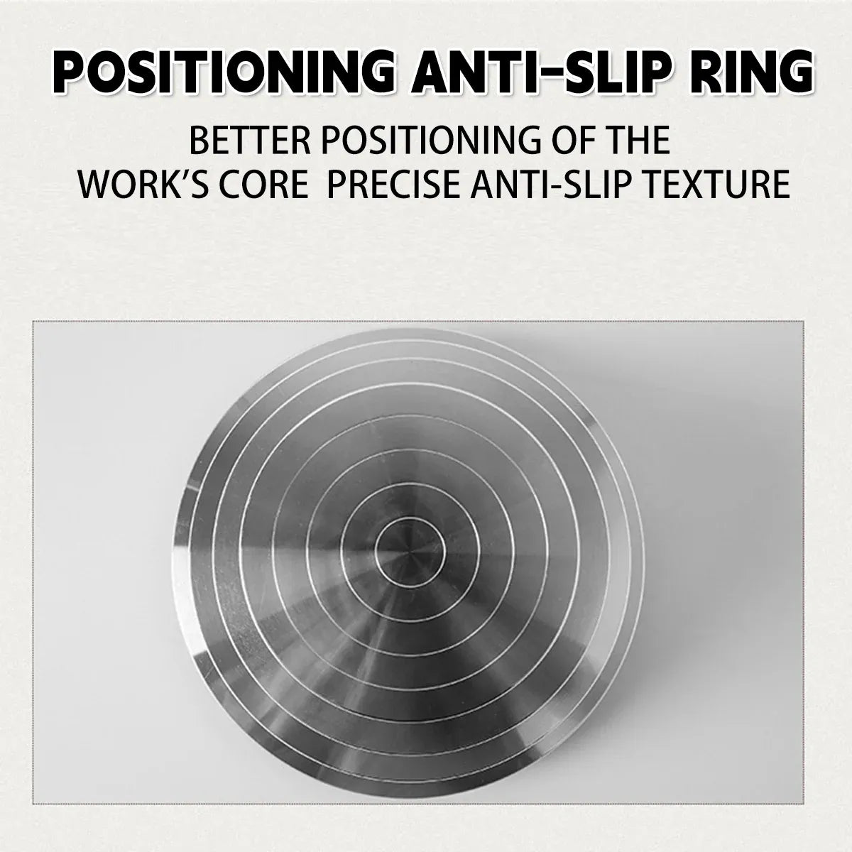 Ceramic Manual Turntable Aluminium Alloy Revolving Stand Double-Sided