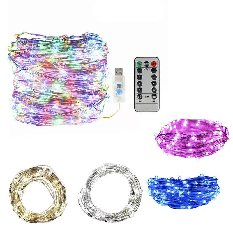5M 10M 20M Usb Powered Copper Wire String Fairy Lights Xmas Wedding Party Home - Colourful(20m 200lights)