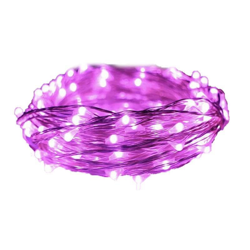 5M 10M 20M Usb Powered Copper Wire String Fairy Lights Xmas Wedding Party Home - Pure White(10m 100lights)