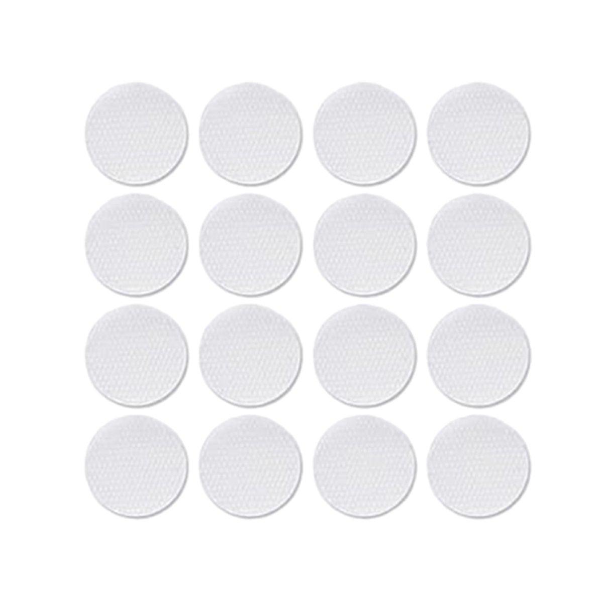 Strong Sticky Round Self Adhesive Dots DIY Bond Tape No Mark Fasteners - Transparent 102 Pairs - 15mm