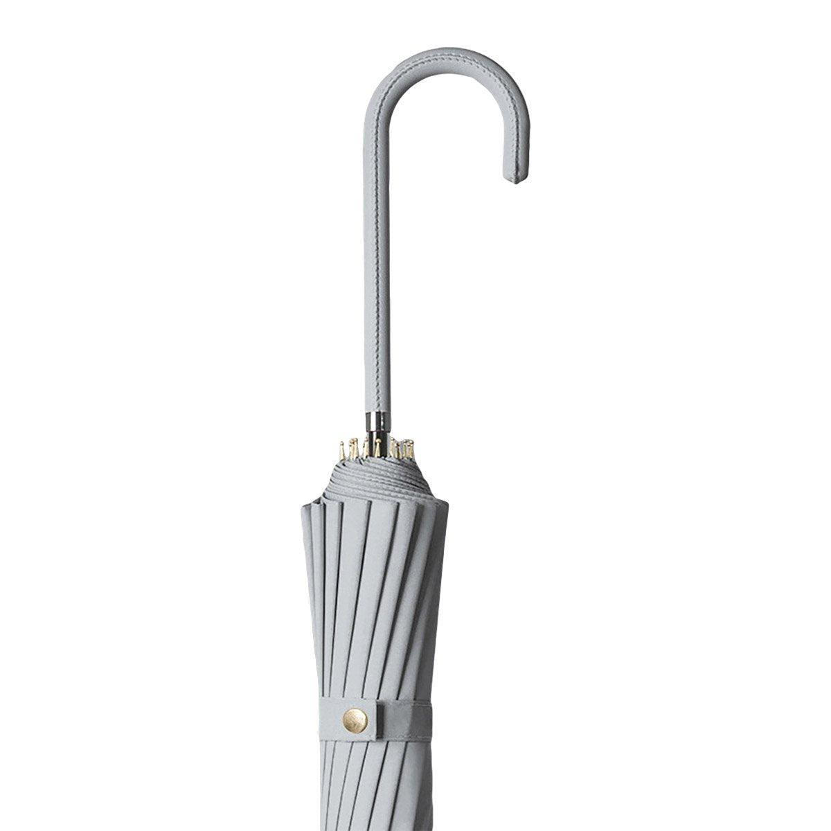 Large 16 Bone Automatic Umbrella Unisex Long Handle Dual Use Rain Sun Umbrella - Cyan