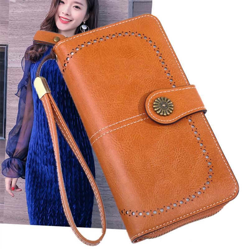 Women Wallets Purse Organizer Pouch Bag Credit Card Cash Holder Case Handbag Au - Black