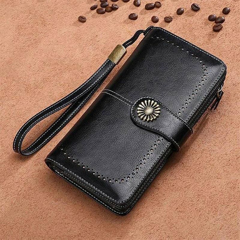 Women Wallets Purse Organizer Pouch Bag Credit Card Cash Holder Case Handbag Au - Blue