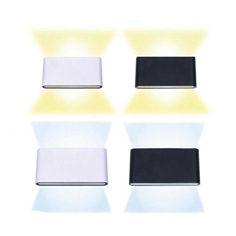 LED Wall Light IP65 Waterproof Modern Up Down Outdoor Indoor Sconce Lamp - Wall Light-White-Warm