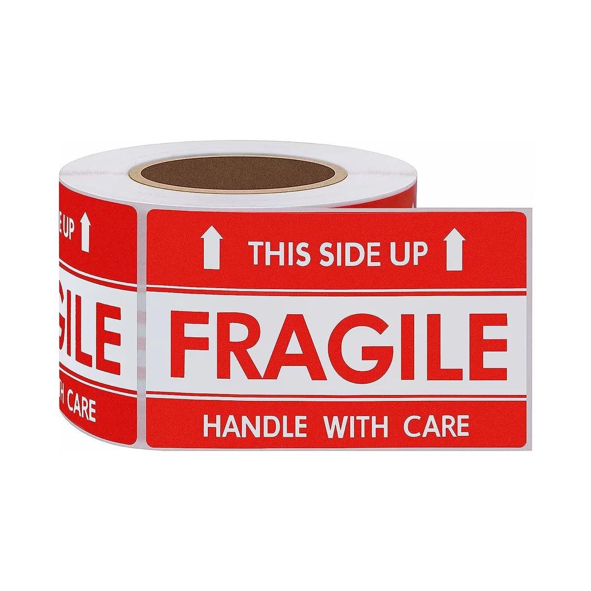 500pcs Fragile Stickers Careful Warning Labels for Packaging Protection