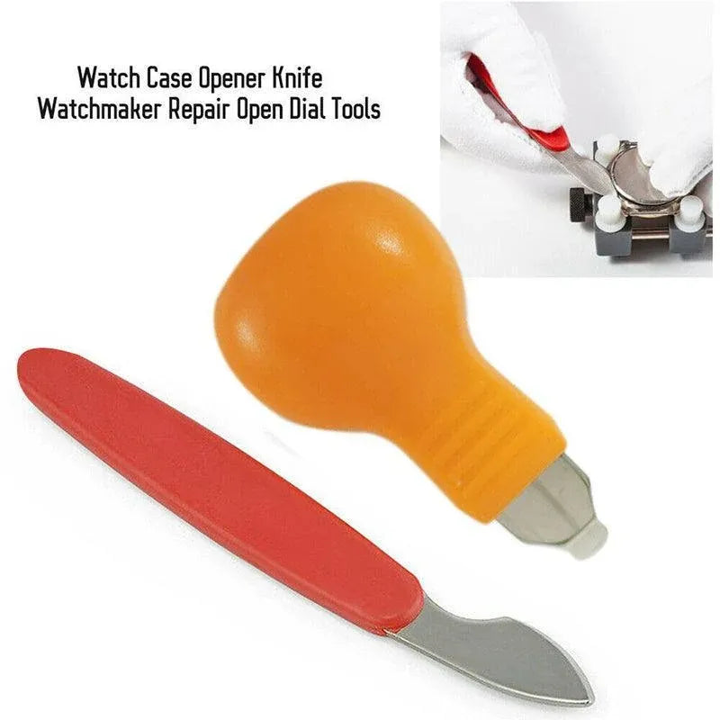 2PCS Watch Case Back Remover Tools Set Snap Pry Knife for Watch Battery Replacement