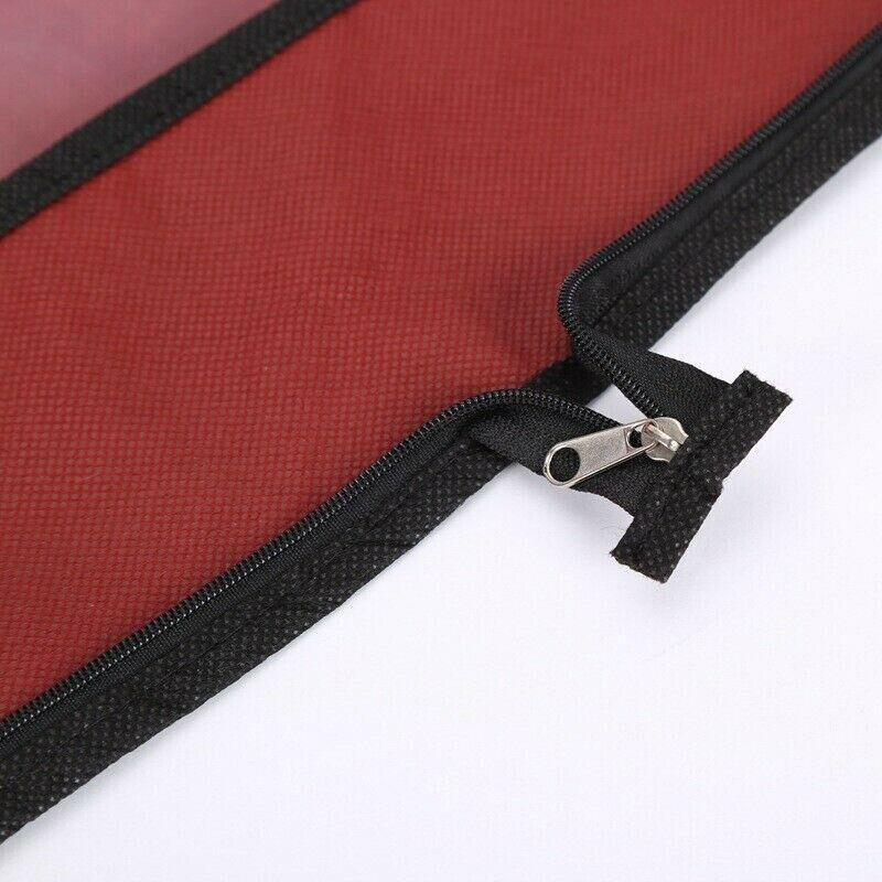Wedding Dress Garment Bag 180cm Long Bridal Gown Storage Dustproof Cover Zipper - Red