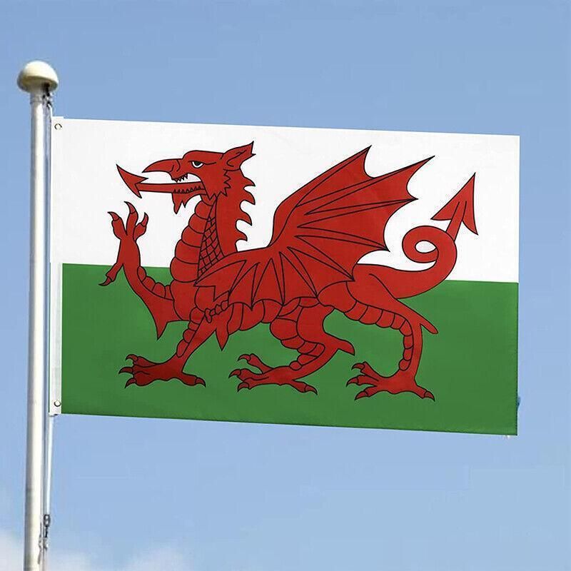 Large Wales Welsh Flag Heavy Duty Outdoor 90 X 150 CM - 3ft x 5ft