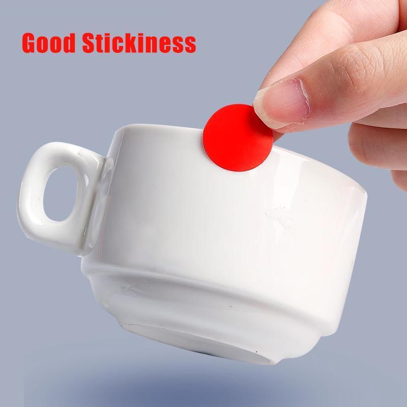 8/13/25/50mm Colour Sticker Dots Adhesive Round Labels Circular Scrapbooking White - 100mm*2 Dots