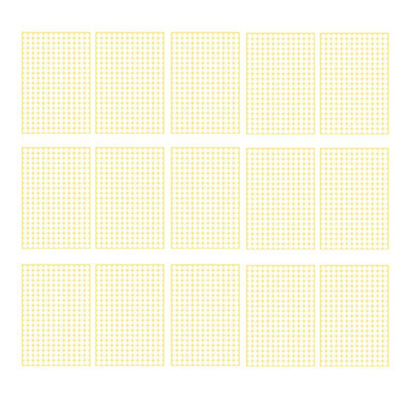 8/13/25/50mm Colour Sticker Dots Adhesive Round Labels Circular Scrapbooking White - 100mm*2 Dots