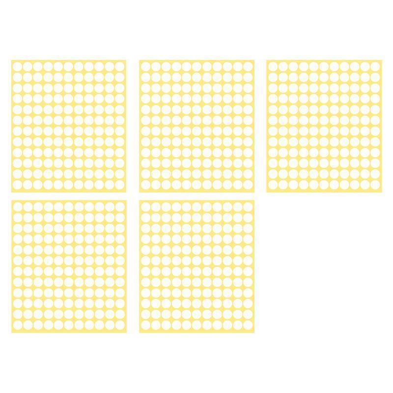 8/13/25/50mm Colour Sticker Dots Adhesive Round Labels Circular Scrapbooking White - 100mm*2 Dots
