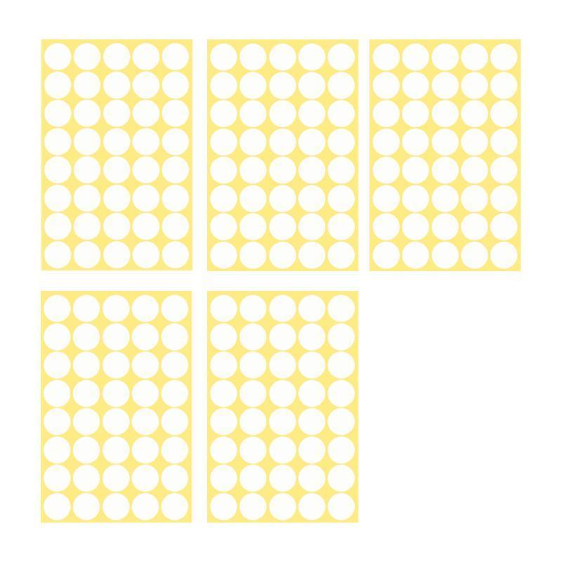 8/13/25/50mm Colour Sticker Dots Adhesive Round Labels Circular Scrapbooking White - 100mm*2 Dots