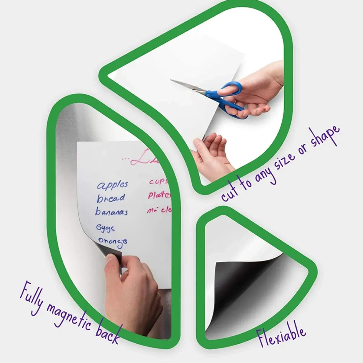 Whiteboard Multipurpose Office Home School Frame Dry Erase Board