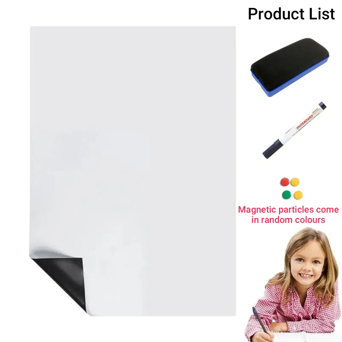 Whiteboard Multipurpose Office Home School Frame Dry Erase Board
