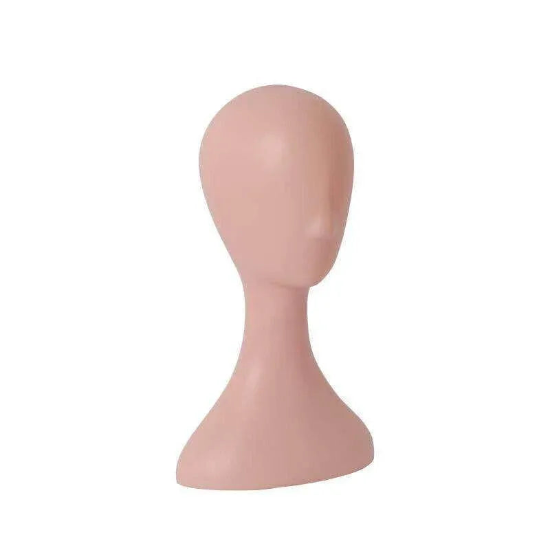 Display Stand Female Mannequin Head for Wig Hat Scarf Hair Model - Natural