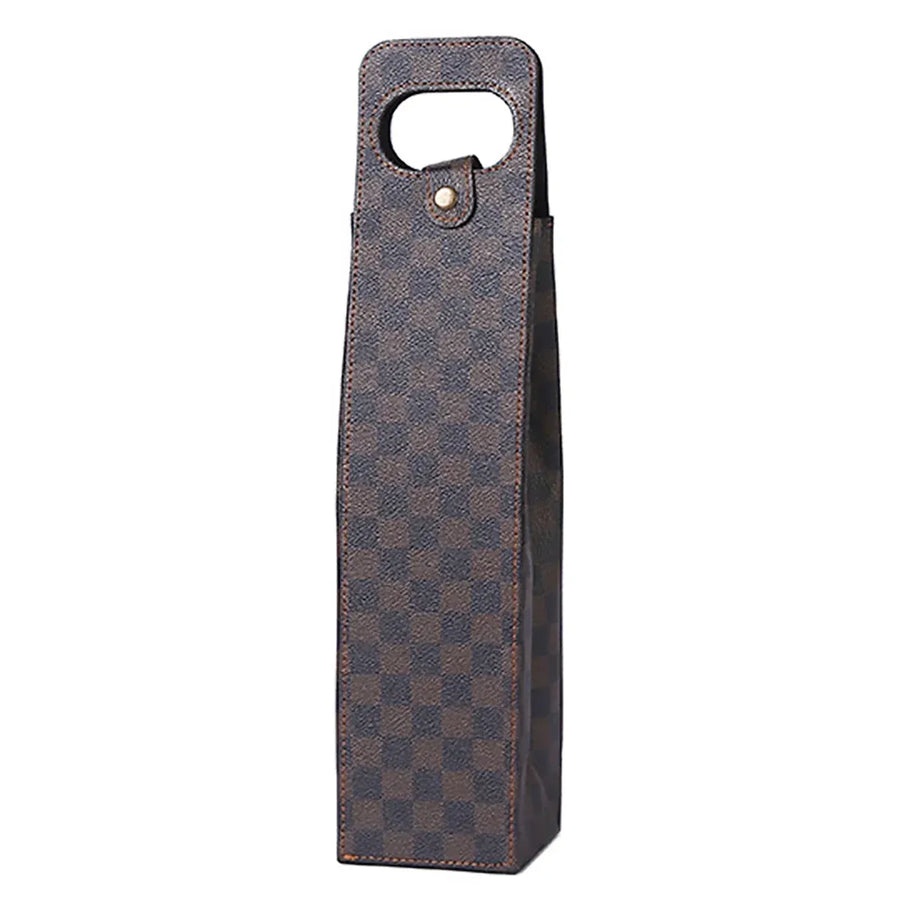 Leather Wine Box Single Double Bottle Folding Packaging Gift Box