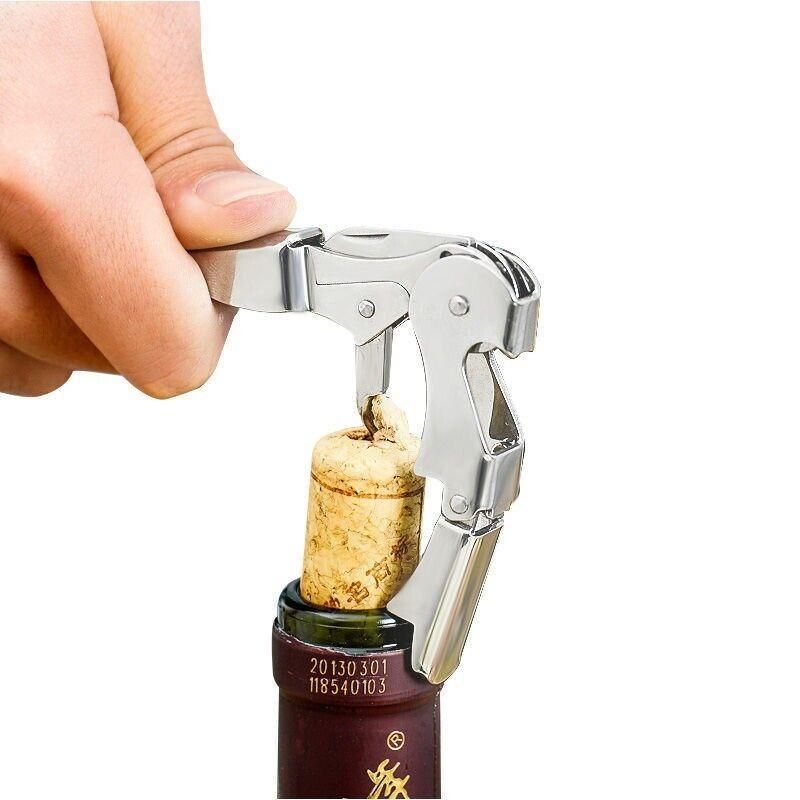 Waiters Friend Corkscrew Stainless Steel Wine Bottle Opener Screw Knife Bar