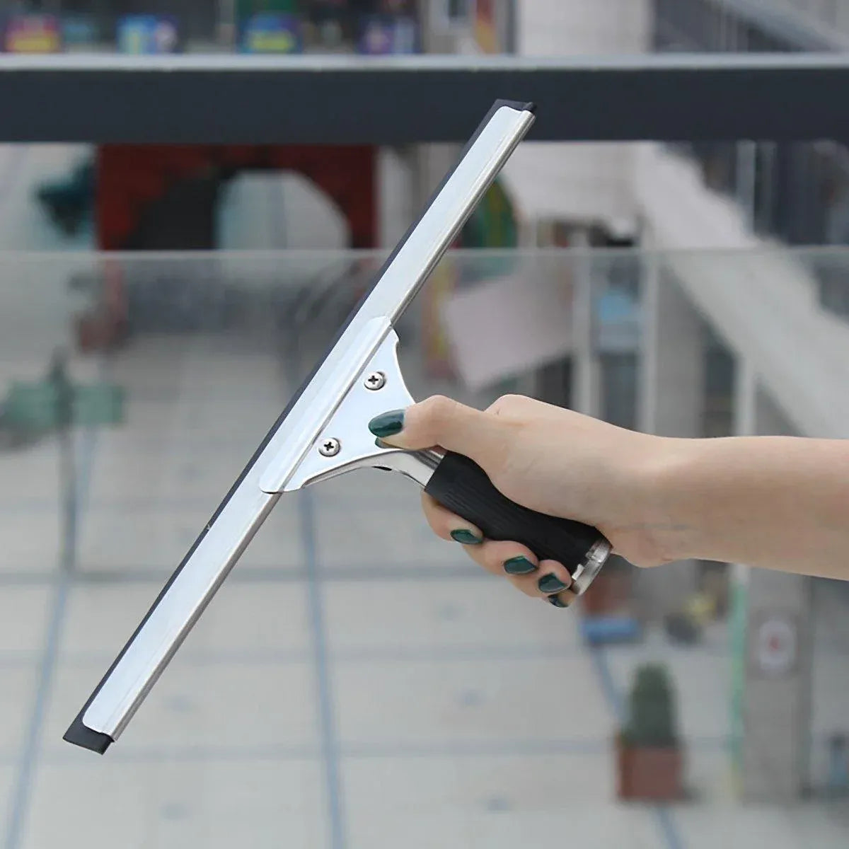 Household Wiper Bathroom Scraper Cleaning Tool for Glass and Floor Cleaning - 25CM