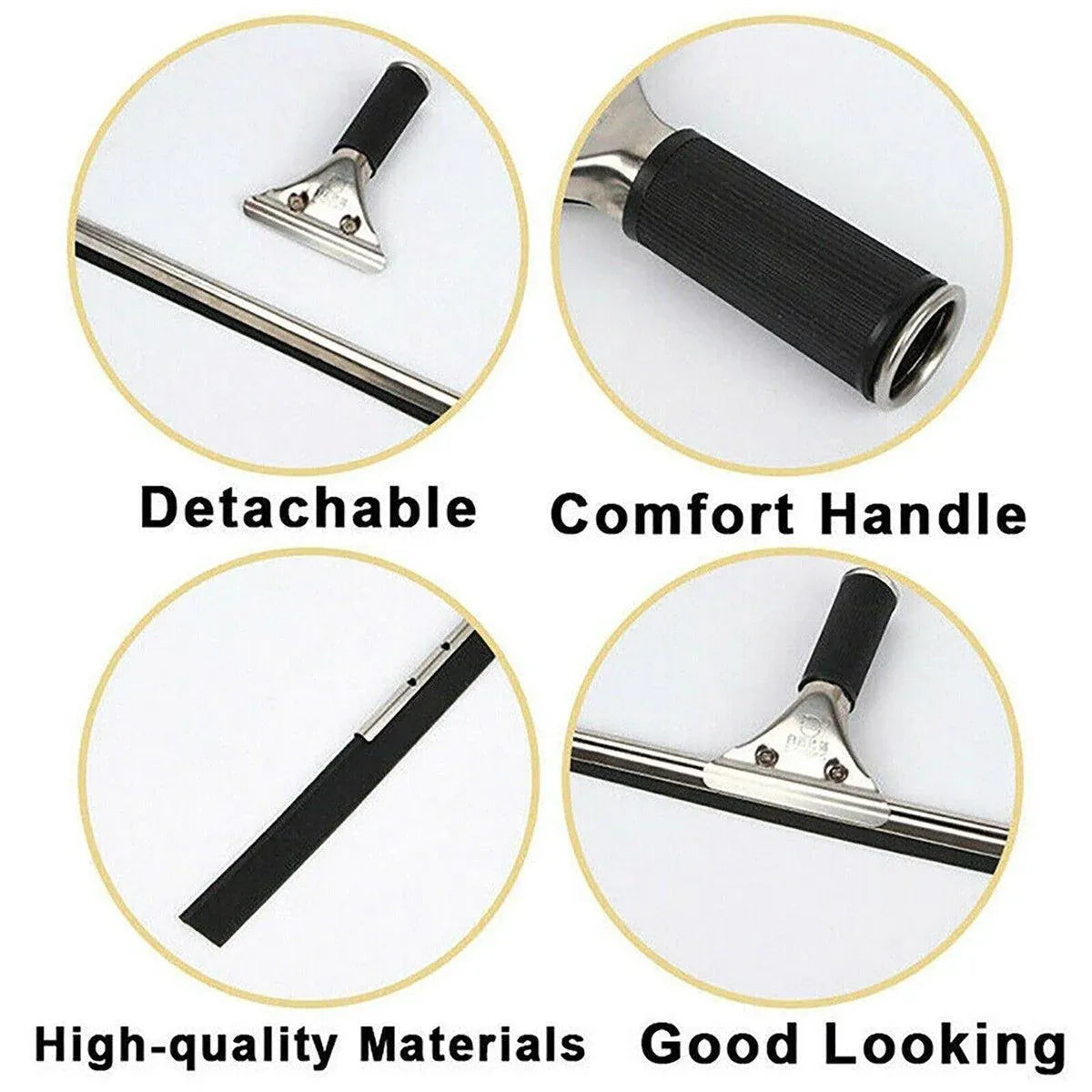 Household Wiper Bathroom Scraper Cleaning Tool for Glass and Floor Cleaning - 45CM
