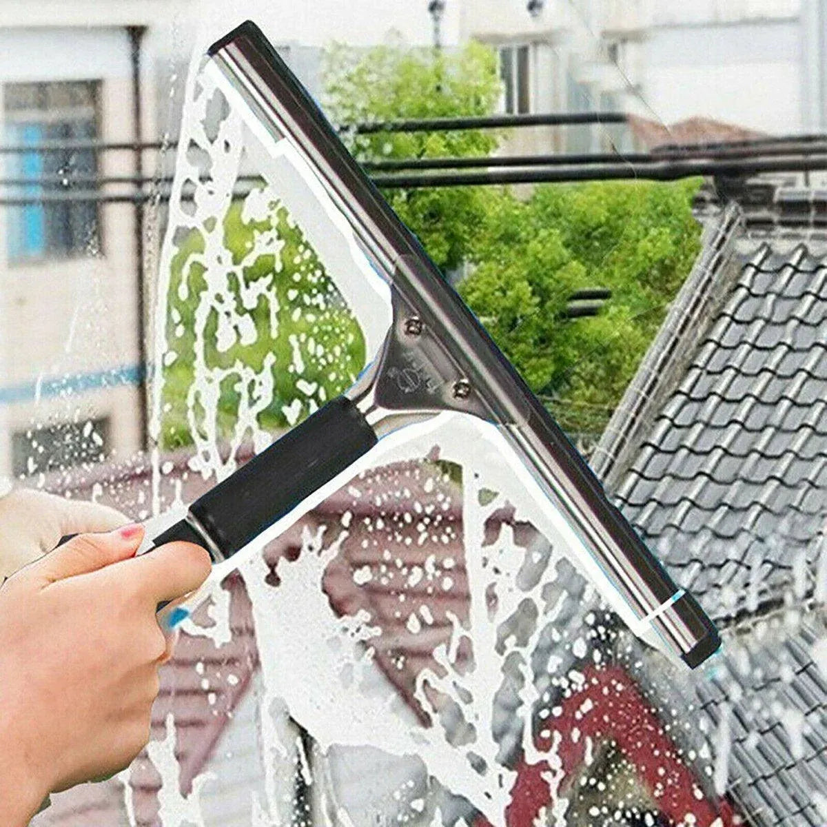 Household Wiper Bathroom Scraper Cleaning Tool for Glass and Floor Cleaning - 45CM
