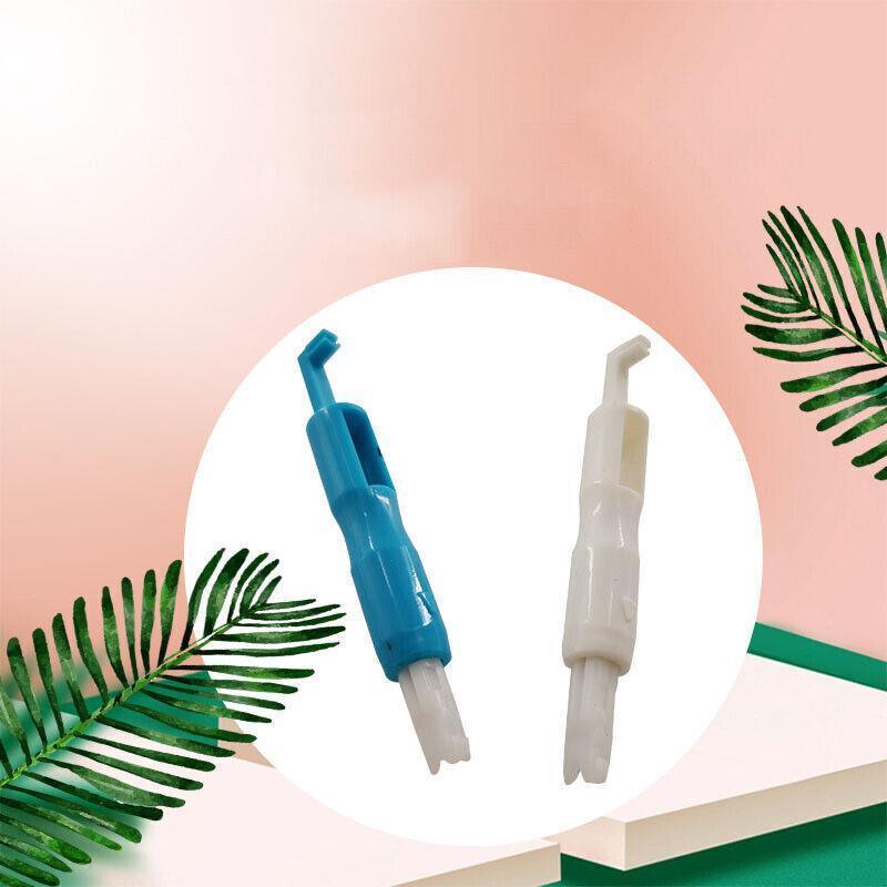3x Automatic Needle Threader -Insertion Handle Tools Sewing Machine - White