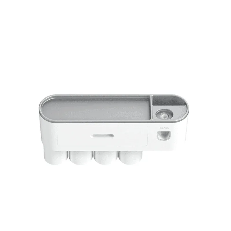 Multifunctional Toothbrush Holder Handfree Automatic Toothpaste Dispenser Set